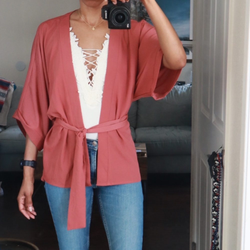 Forever 21 Dusty Pink Kimono